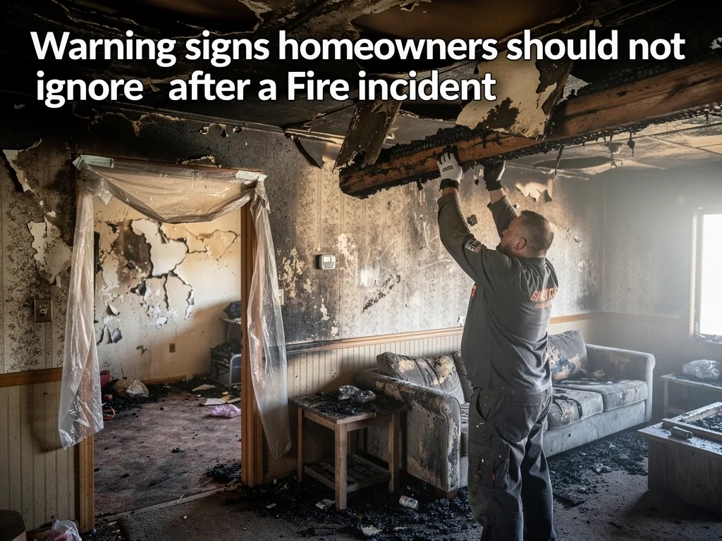 Warning signs homeowners should not ignore after a fire incident