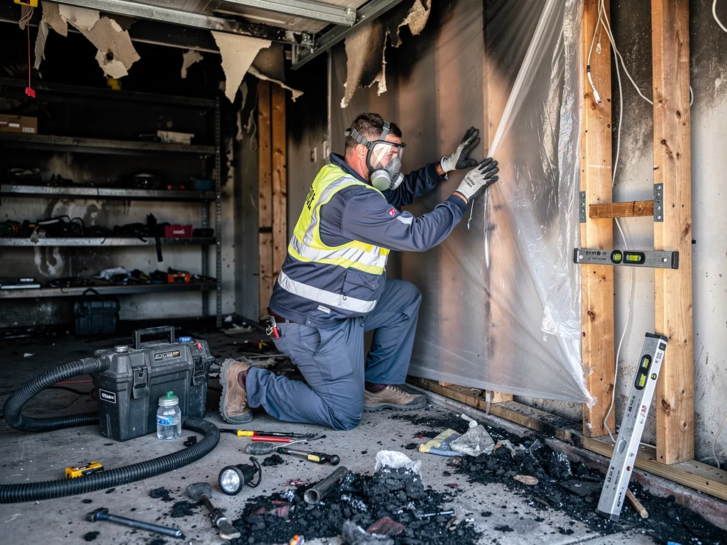 Garage Fire Cleanup