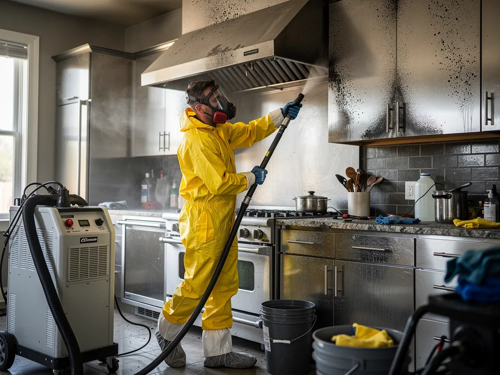 Kitchen Fire Cleanup